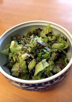 やみつき☆サニーレタスと若布の酢味噌和え-レシピのメイン写真