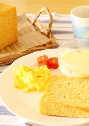 野菜ジュース角食パン-レシピのメイン写真