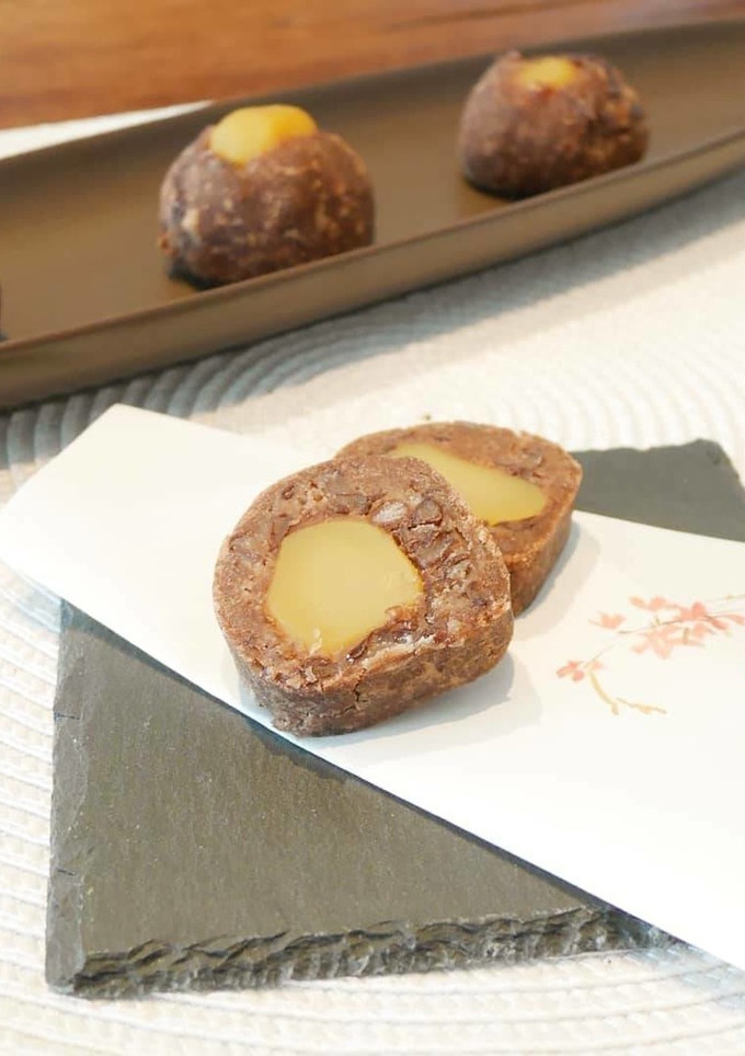 栗の小豆蒸し-レシピのメイン写真