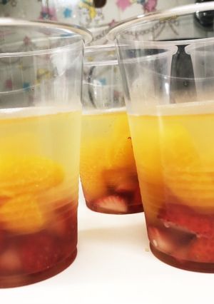 いちごとみかんゼリー-レシピのメイン写真