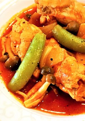 簡単手羽元のトマト煮＊野菜ジュース-レシピのメイン写真