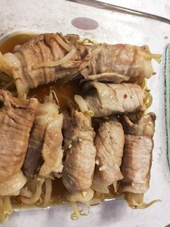 もやしの肉巻きレンジ蒸し-レシピのメイン写真