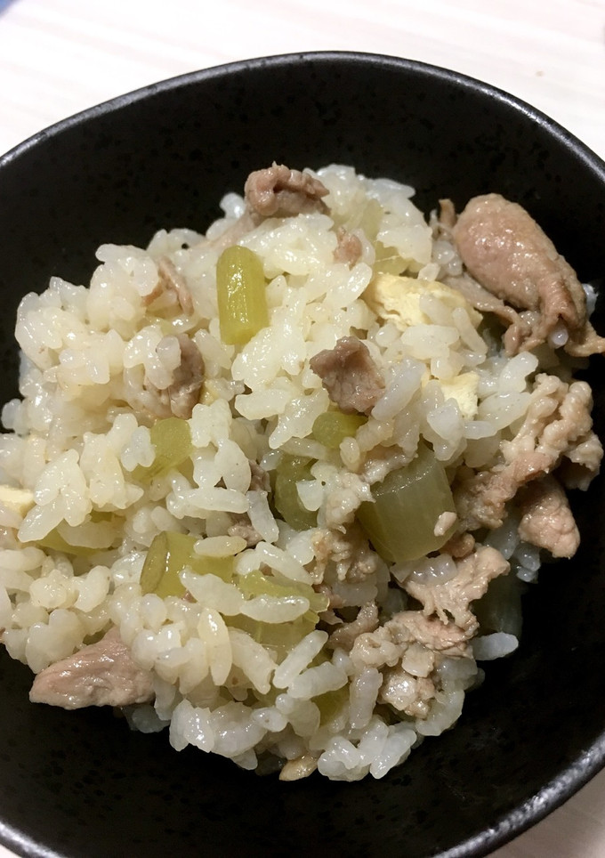ふきと豚肉の炊き込みご飯-レシピのメイン写真
