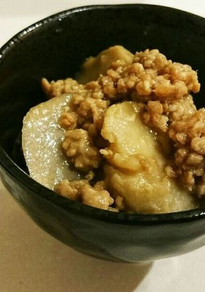 レンジで時短☆煮込まない里芋のそぼろ煮-レシピのメイン写真