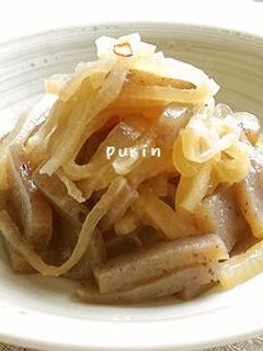 作りおきに♪大根とこんにゃくの甘辛炒め-レシピのメイン写真