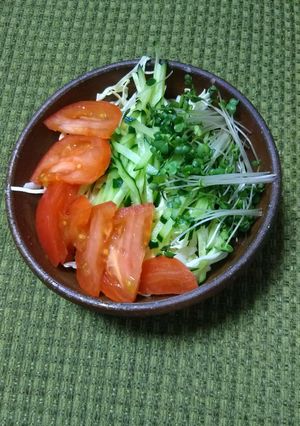 ふるる冷麺で作る冷麺サラダ-レシピのメイン写真