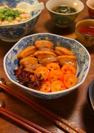豚バラブロックと金柑のさっぱり八角煮-レシピのメイン写真