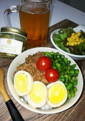 にんにくの芽でスタミナ丼-レシピのメイン写真