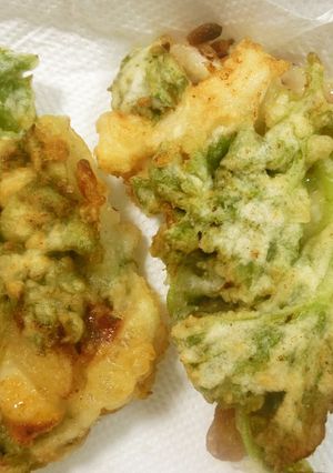 うど菜とハリいかのかき揚げ　サクサク簡単-レシピのメイン写真