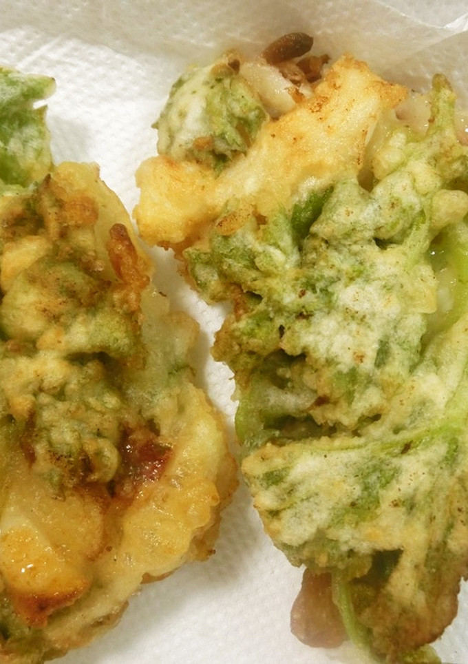 うど菜とハリいかのかき揚げ　サクサク簡単-レシピのメイン写真