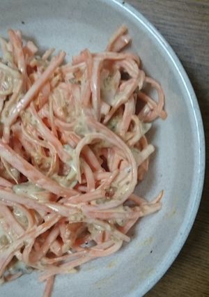 いぶりがっことにんじんの簡単サラダ-レシピのメイン写真