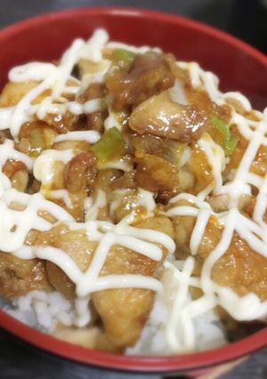 鶏肉の照りマヨ丼-レシピのメイン写真