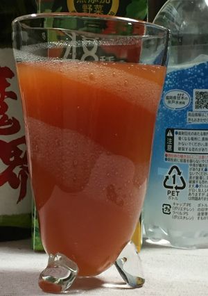 野菜ジュースでヘルシーサワー-レシピのメイン写真