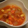 お豆さんのトマトスープ