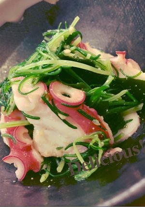 蛸とおかひじきのごまポン酢サラダ-レシピのメイン写真