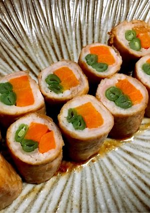 いんげんとにんじんの肉巻き-レシピのメイン写真