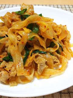 【龍愛】豚キムチ春雨-レシピのメイン写真