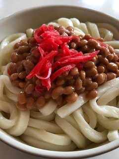 紅ショウガ納豆うどん-レシピのメイン写真