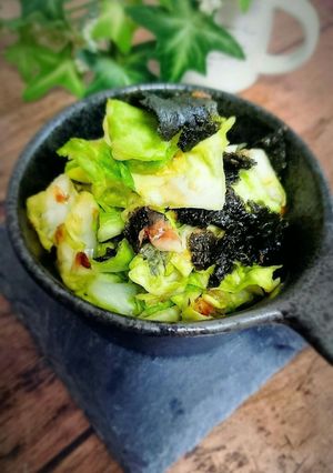 簡単!火を使わない*春キャベツの磯和え-レシピのメイン写真
