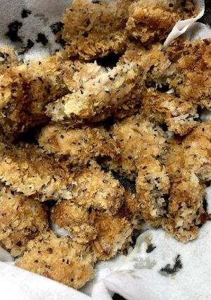 簡単！ひとくちバジルチキンカツ-レシピのメイン写真