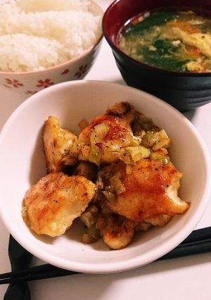 鶏むねのネギ塩ソテー-レシピのメイン写真