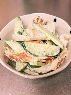 簡単!きゅうりとちくわの和え物-レシピのメイン写真