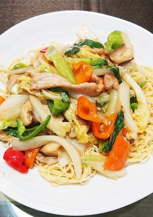 低糖質ランチ☆糖質０麺のあんかけ焼きそば-レシピのメイン写真