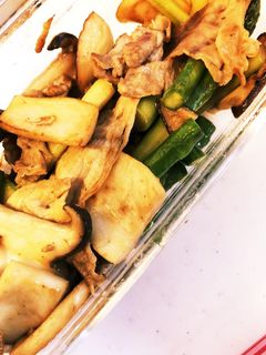 エリンギとアスパラのバター醤油炒め-レシピのメイン写真