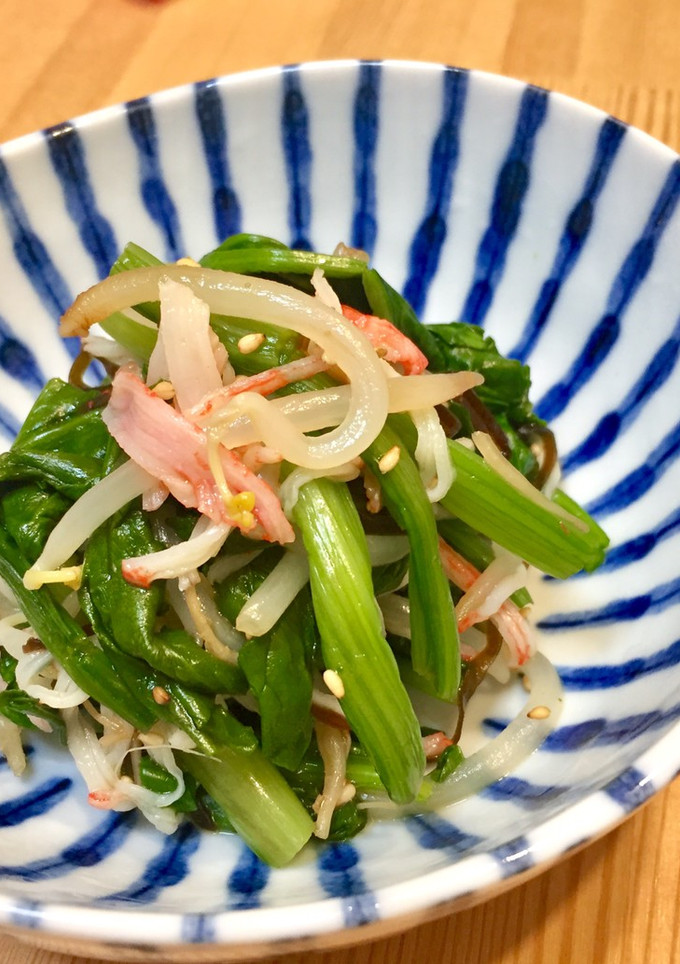 ほうれん草のお浸しリメイク-レシピのメイン写真