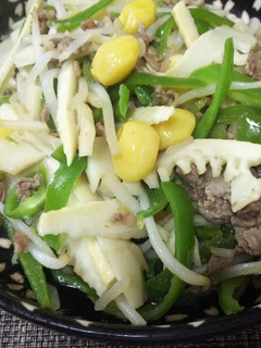 中華風・牛肉と野菜の細切り炒め-レシピのメイン写真