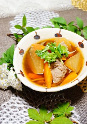 まるで牛すじ煮込み？！【鮪のすじ煮込み】-レシピのメイン写真