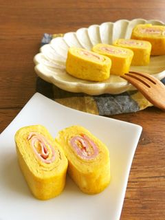 簡単☆ハムマヨ卵焼き☆黒こしょう風味-レシピのメイン写真