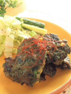 いわしとニラとコーンの焼きつみれ-レシピのメイン写真