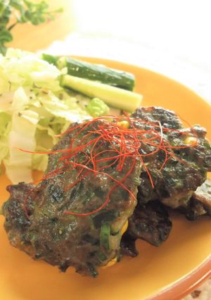 いわしとニラとコーンの焼きつみれ-レシピのメイン写真