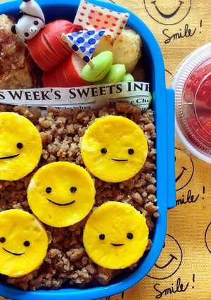 幼稚園お弁当♪簡単!そぼろ弁当♪-レシピのメイン写真