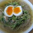 半熟卵でぷるる冷麺