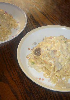 辛ラーメンでカルボーナーラ-レシピのメイン写真