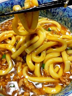 挽肉餡掛けうどん-レシピのメイン写真