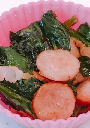 お弁当に！ベーコンほうれん草炒め-レシピのメイン写真