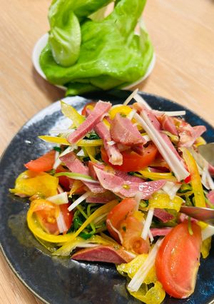 スモークタンの手巻きサラダ-レシピのメイン写真