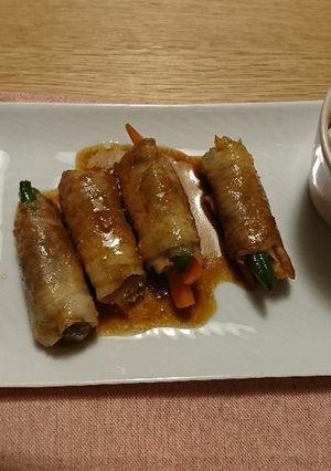 ＊豚肉の野菜巻き～ヨシダソース～＊-レシピのメイン写真
