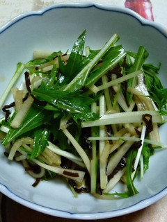 大根と水菜の塩昆布和え-レシピのメイン写真
