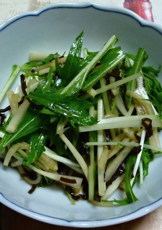 大根と水菜の塩昆布和え-レシピのメイン写真