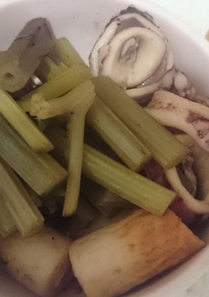 春を味わう ふきといかの煮物-レシピのメイン写真