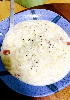 時短！1人飯！節約！クリームリゾット☆-レシピのメイン写真