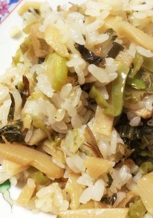 筍煮と高菜の焼飯-レシピのメイン写真