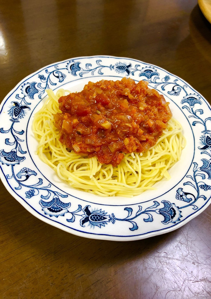 新玉ねぎで！あっさりトマトソース-レシピのメイン写真