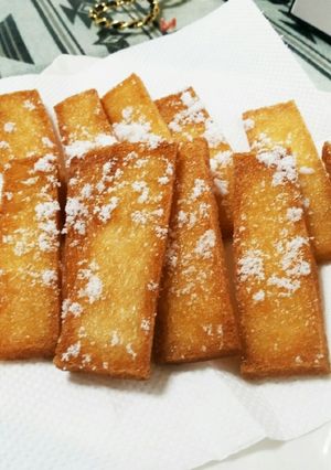 サンドウィッチパンでさくさく揚げパン♪-レシピのメイン写真