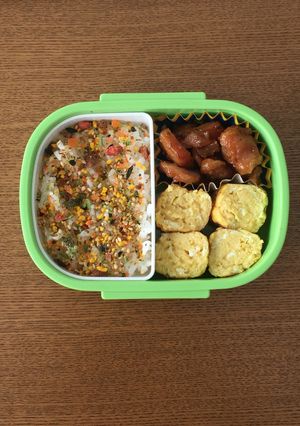 ☆お弁当初心者の簡単幼稚園お弁当☆焼き鳥-レシピのメイン写真