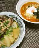 おひとりさまの辛ラーメンでぶりあら大根